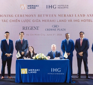 MERAKI LAND & IHG HOTELS & RESORTS | DẤU MỐC HỢP TÁC CHIẾN LƯỢC 	