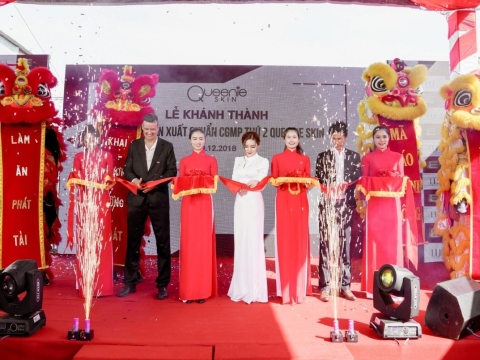 KHÁNH THÀNH NHÀ MÁY SẢN XUẤT MỸ PHẨM QUEENIE – SKIN